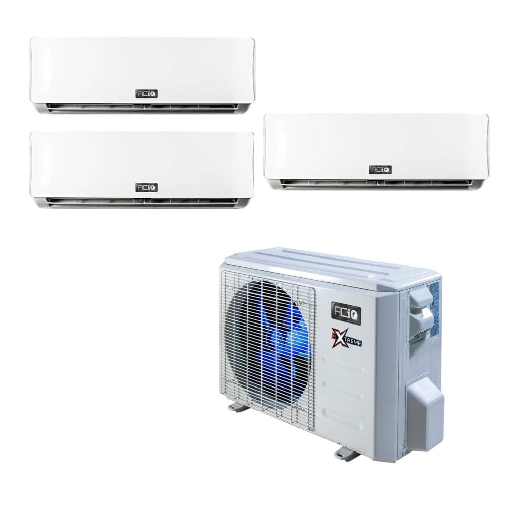 ACiQ-27Z-HH-M4C / ACIQ-09W-HH-MD-3 ACiQ 27k BTU Extreme 3-Zone Wall Mount Mini Split System R454B | 23.0 SEER2 | Extreme Heat 9+9+9