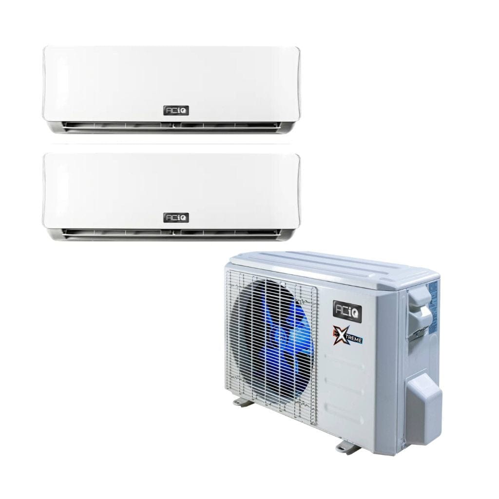 ACiQ-36Z-HH-M5C / ACIQ-18W-HH-MD-2 ACiQ 36k BTU Extreme 2-Zone Wall Mount Mini Split System R454B | 23.0 SEER2 | Extreme Heat 18+18