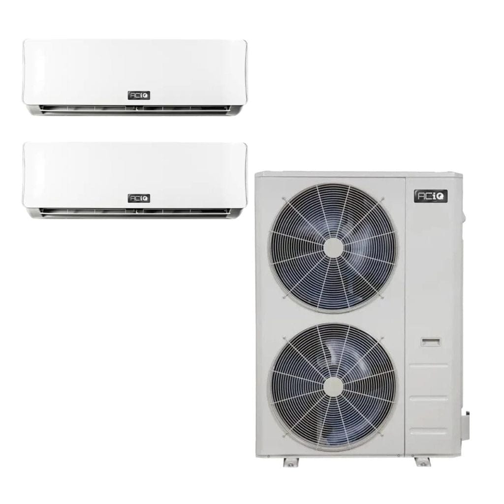 ES-55Z-M6C / ACIQ-18W-HH-MD / ACIQ-24W-HH-MD ACiQ 55k BTU Standard 2 Zone Wall Mount Mini Split System R454B | 22.0 SEER2 | Mini Split Inverter 18+24