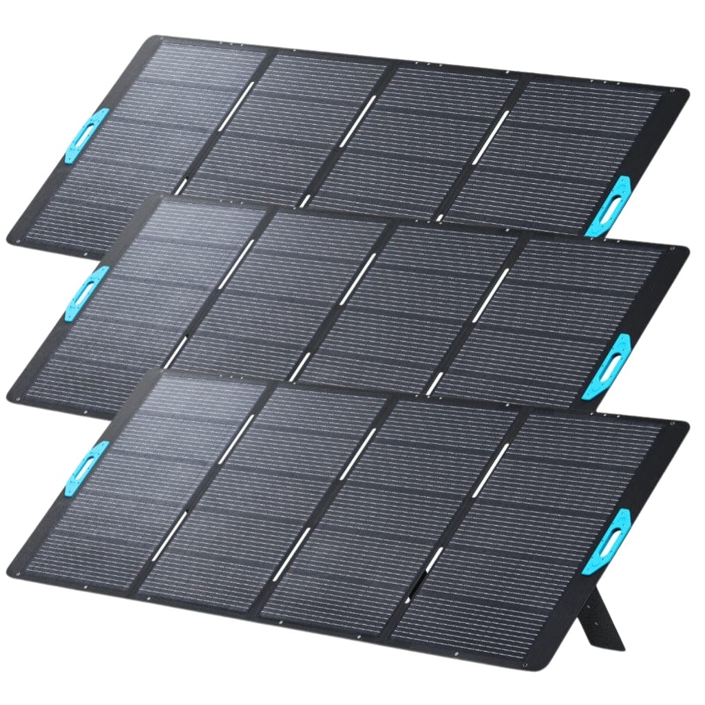 A24371A1-3PCS Anker SOLIX PS100 / PS200 / PS400 Portable Solar Panel | 100W to 400W | 12V / 48V | IP67 Rated | Foldable