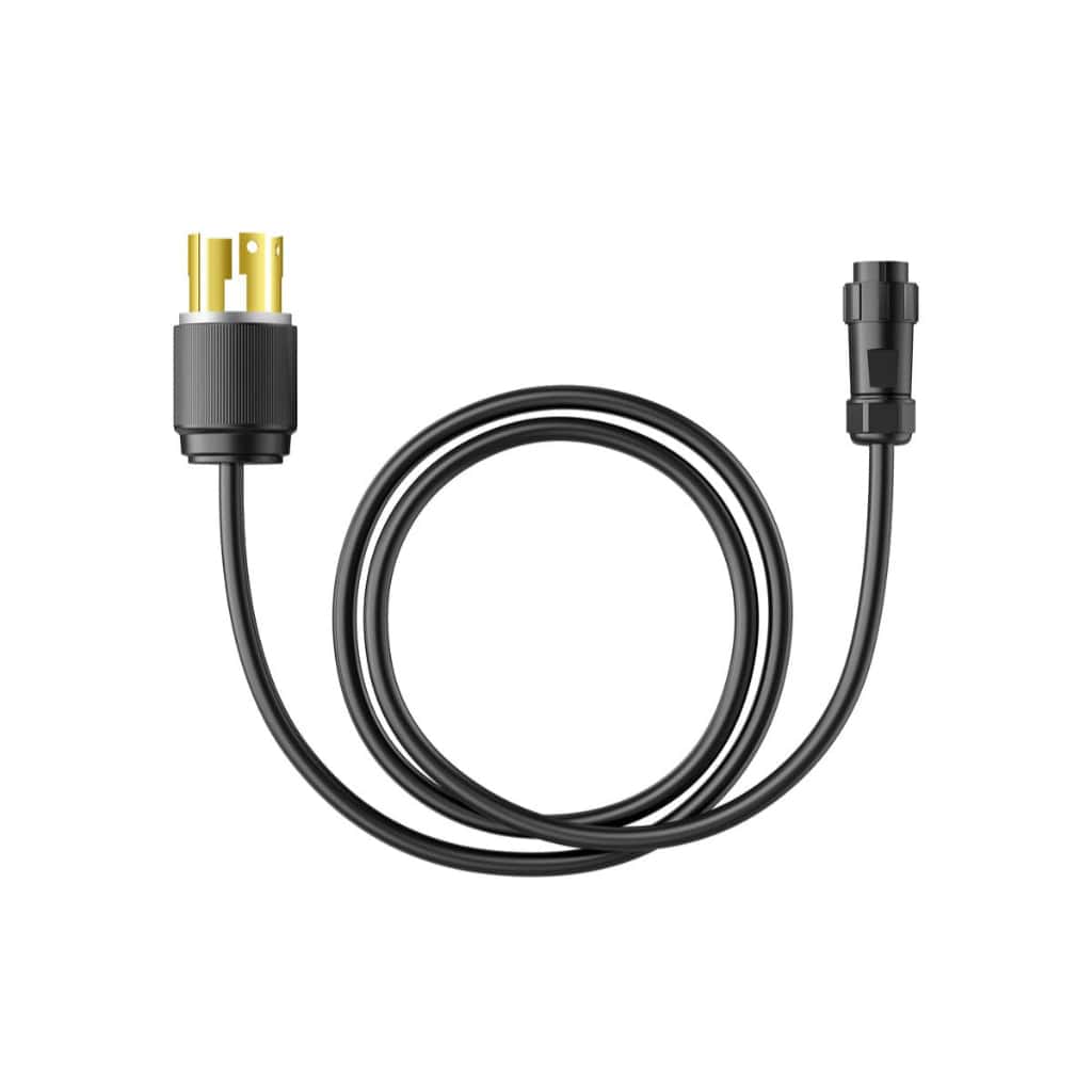 Bluetti 30A AC Charging Cable | NEMA L14-30 Plug / TT-30 To Aviation Cable | Black