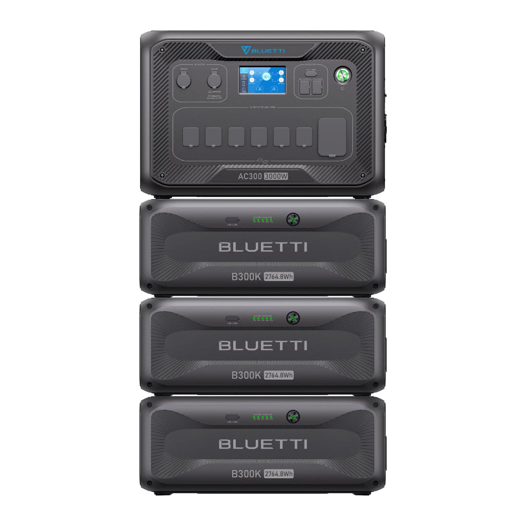 P-AC300-US-GY-BL-010 Bluetti AC300 LiFePO4 Portable Power Station | 3000W | 51.2V | Home Power Backup