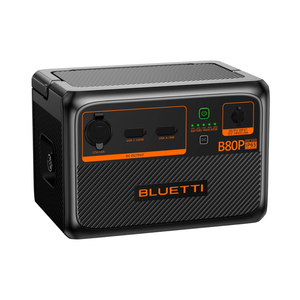 P-B80P-US-GY-BL-010 Bluetti B80P LiFePO4 Expansion Battery | 806Wh | 3000 Cycles | IP65 Rating