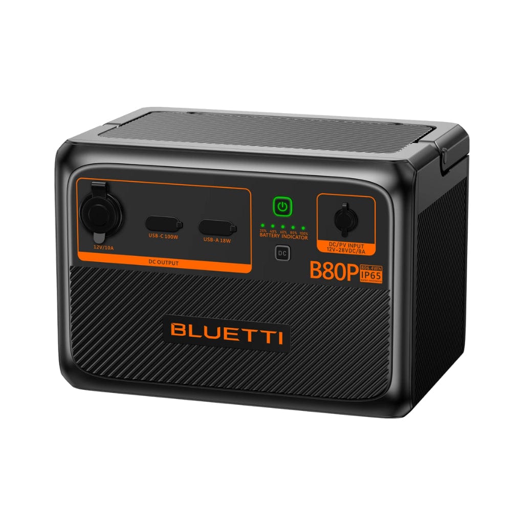 P-B80P-US-GY-BL-010 Bluetti B80P LiFePO4 Expansion Battery | 806Wh | 3000 Cycles | IP65 Rating