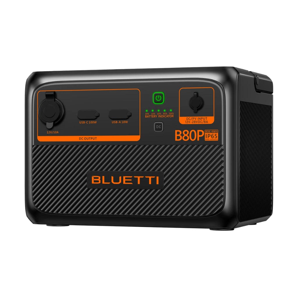 P-B80P-US-GY-BL-010 Bluetti B80P LiFePO4 Expansion Battery | 806Wh | 3000 Cycles | IP65 Rating