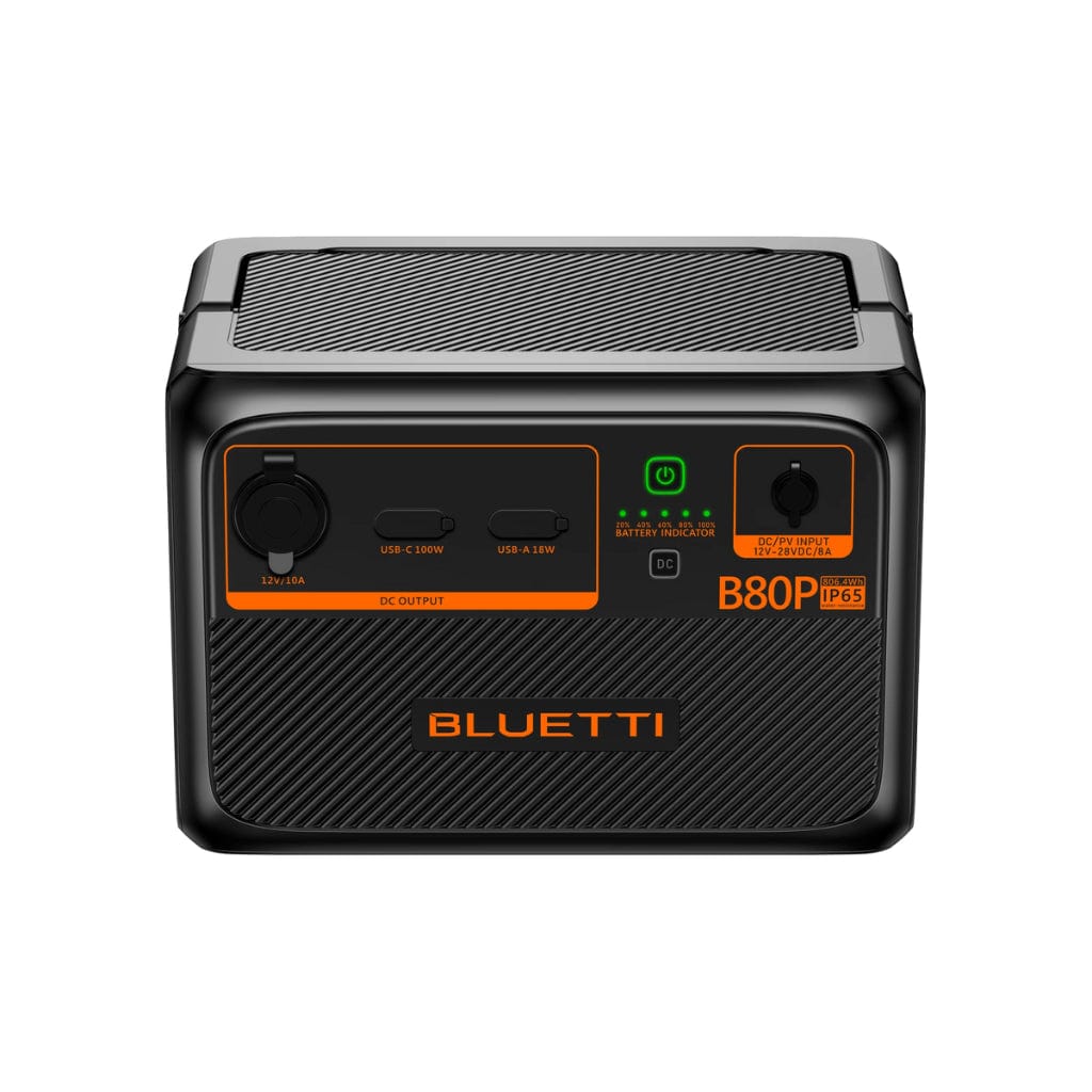 P-B80P-US-GY-BL-010 Bluetti B80P LiFePO4 Expansion Battery | 806Wh | 3000 Cycles | IP65 Rating
