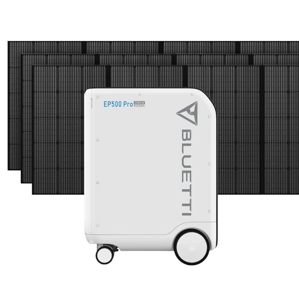 P-EP500P-US-WH-BL-010 Bluetti EP500Pro Solar Power Station | 5120Wh | 3000W | 3500 Cycles | Off-Grid Energy Storage