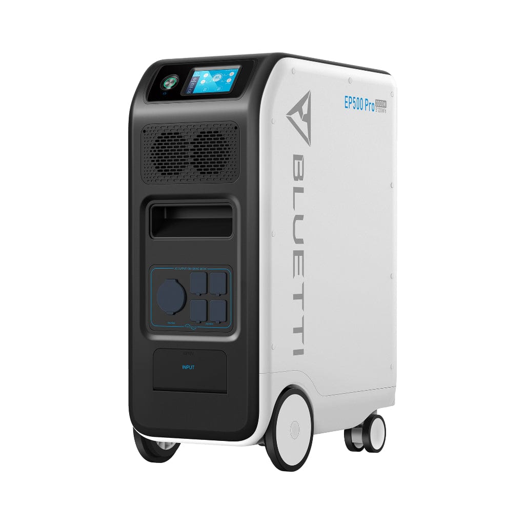 P-EP500P-US-WH-BL-010 Bluetti EP500Pro Solar Power Station | 5120Wh | 3000W | 3500 Cycles | Off-Grid Energy Storage