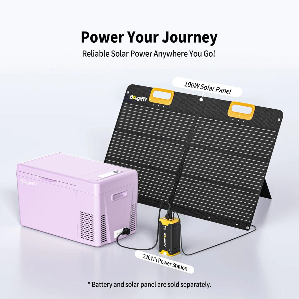 E0401-02212 BougeRV 12V 23 Quart Purple Mini Fridge | Fast Cooling | Portable Fridge