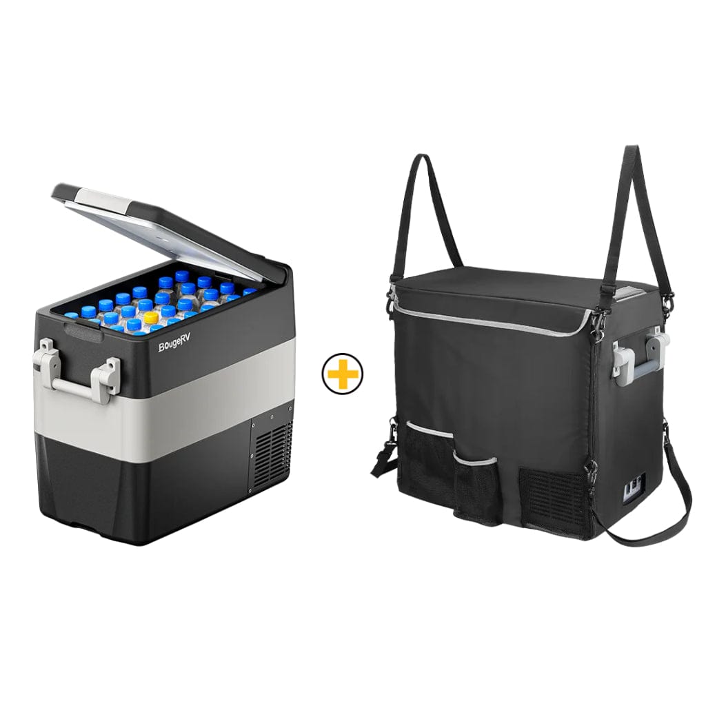 A3001-00702 BougeRV 12V 53 Quart (50L) Portable Refrigerator / Freezer | Fast Cooling | Travel Fridge