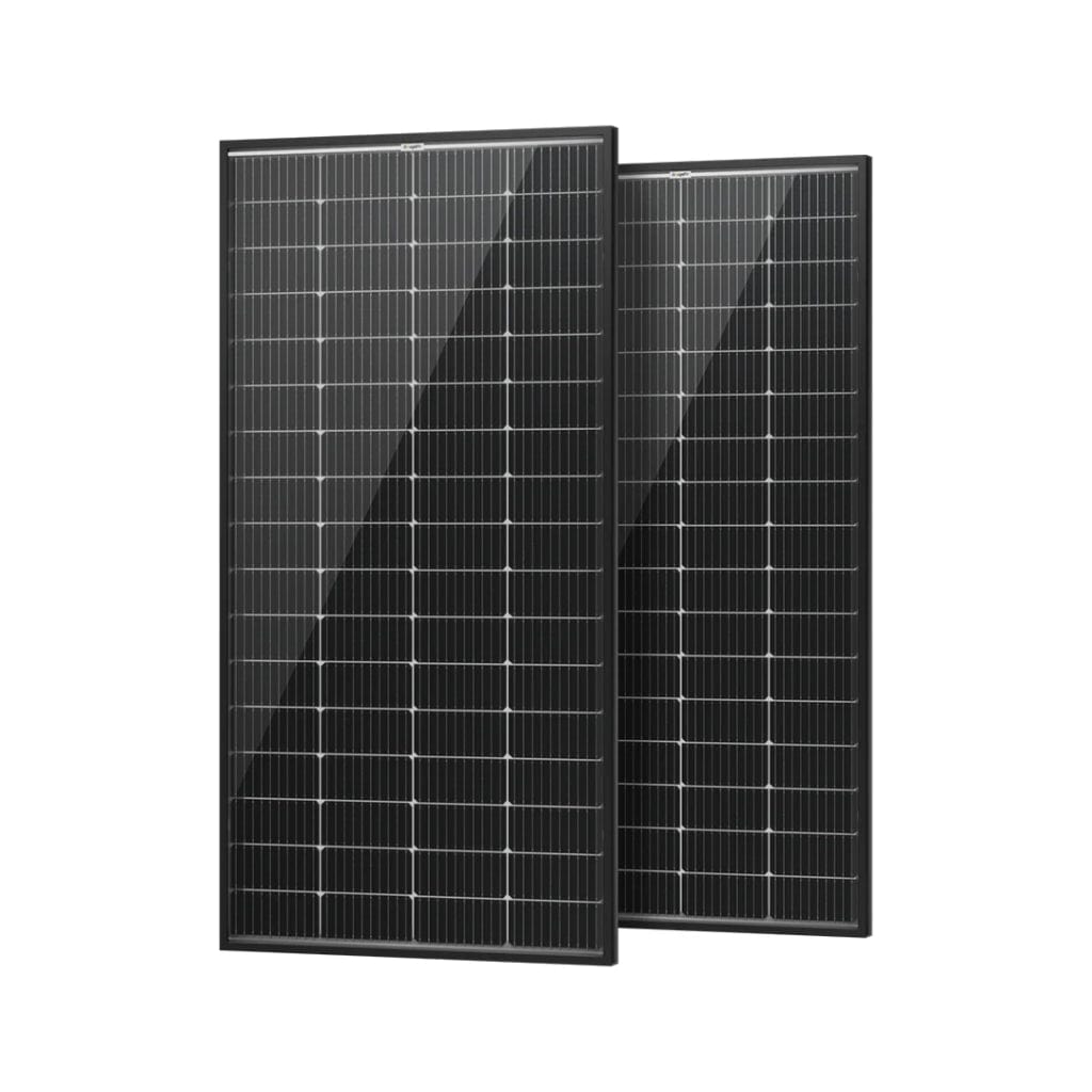 ISE206N BougeRV 200W 12V 10BB Mono Bifacial Solar Panel | CE & ETL Certified | Off Grid Solar Panel