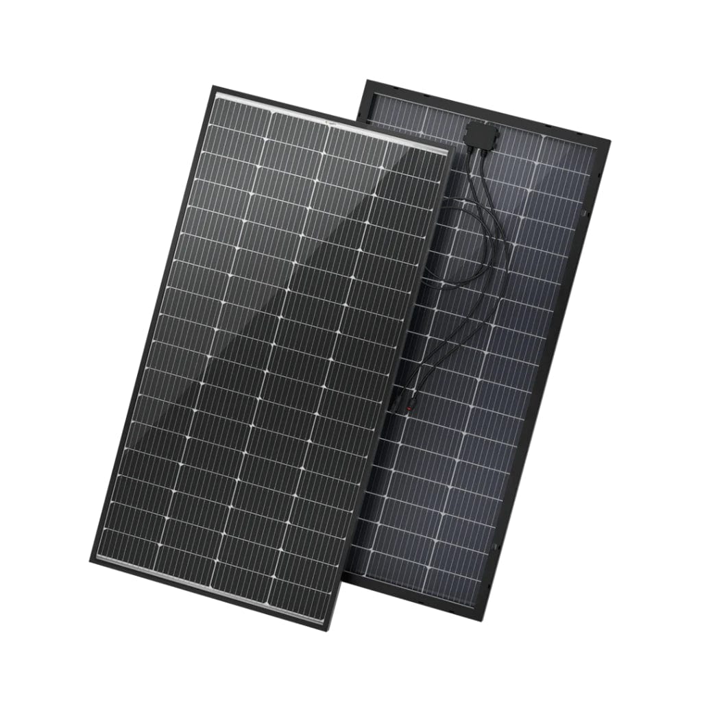 ISE206N BougeRV 200W 12V 10BB Mono Bifacial Solar Panel | CE & ETL Certified | Off Grid Solar Panel