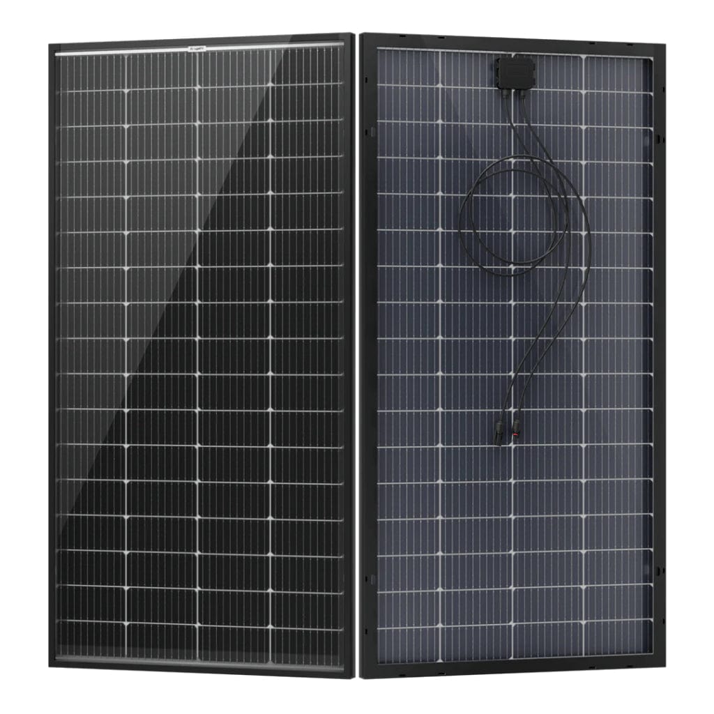 ISE206N BougeRV 200W 12V 10BB Mono Bifacial Solar Panel | CE & ETL Certified | Off Grid Solar Panel