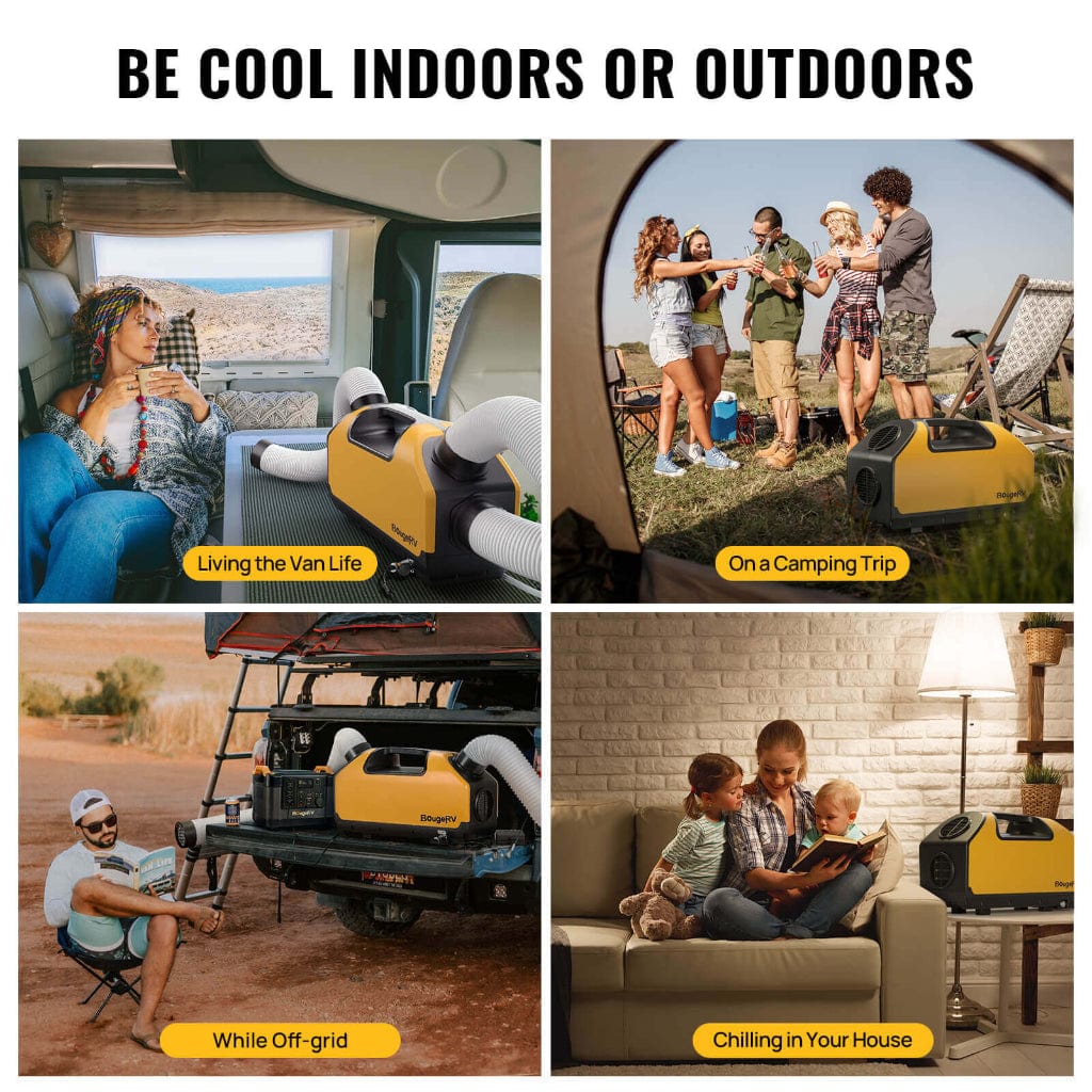 E0501-07002 BougeRV 2899BTU Portable Air Conditioner | Panasonic Compressor | Rapid Cooling
