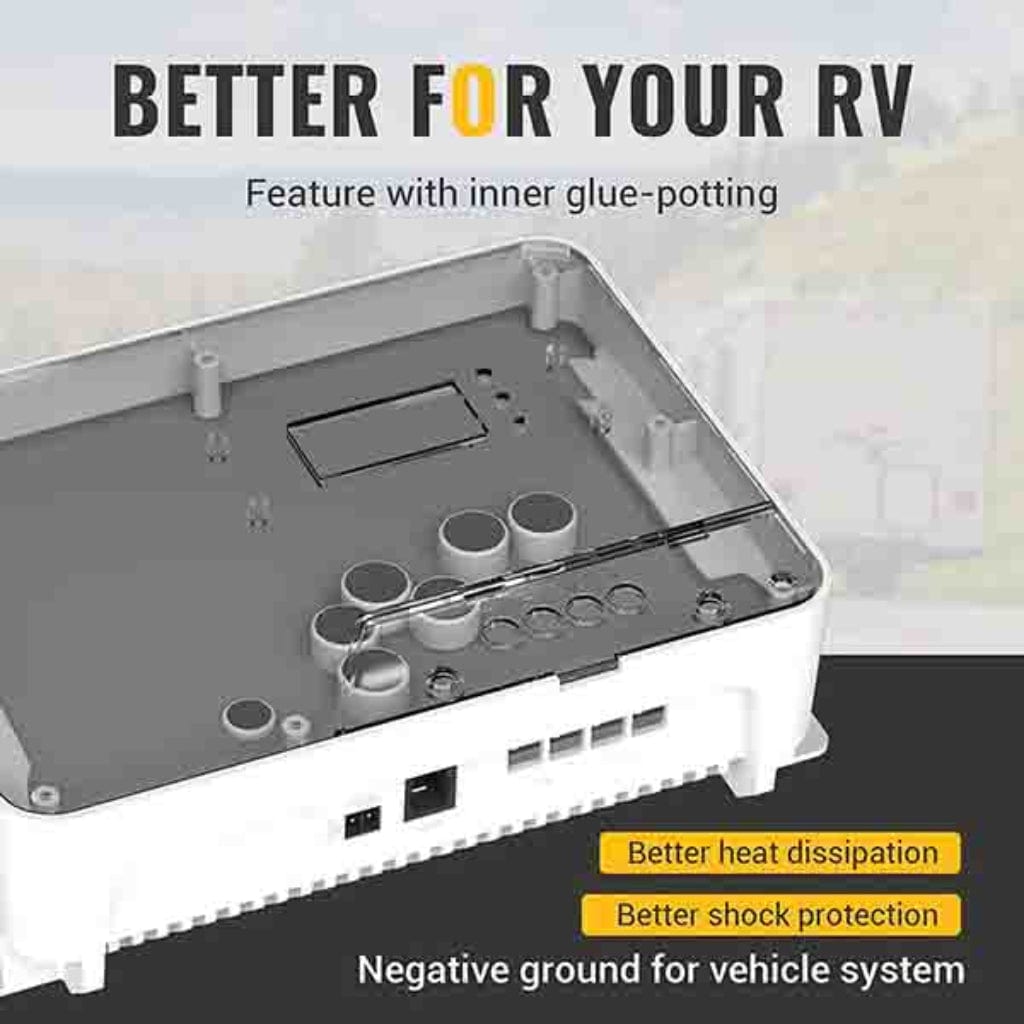 ISE119 BougeRV 40A MPPT Solar Charge Controller 12V/24V/36V/48V | IP34 Rated | Mobile App Control