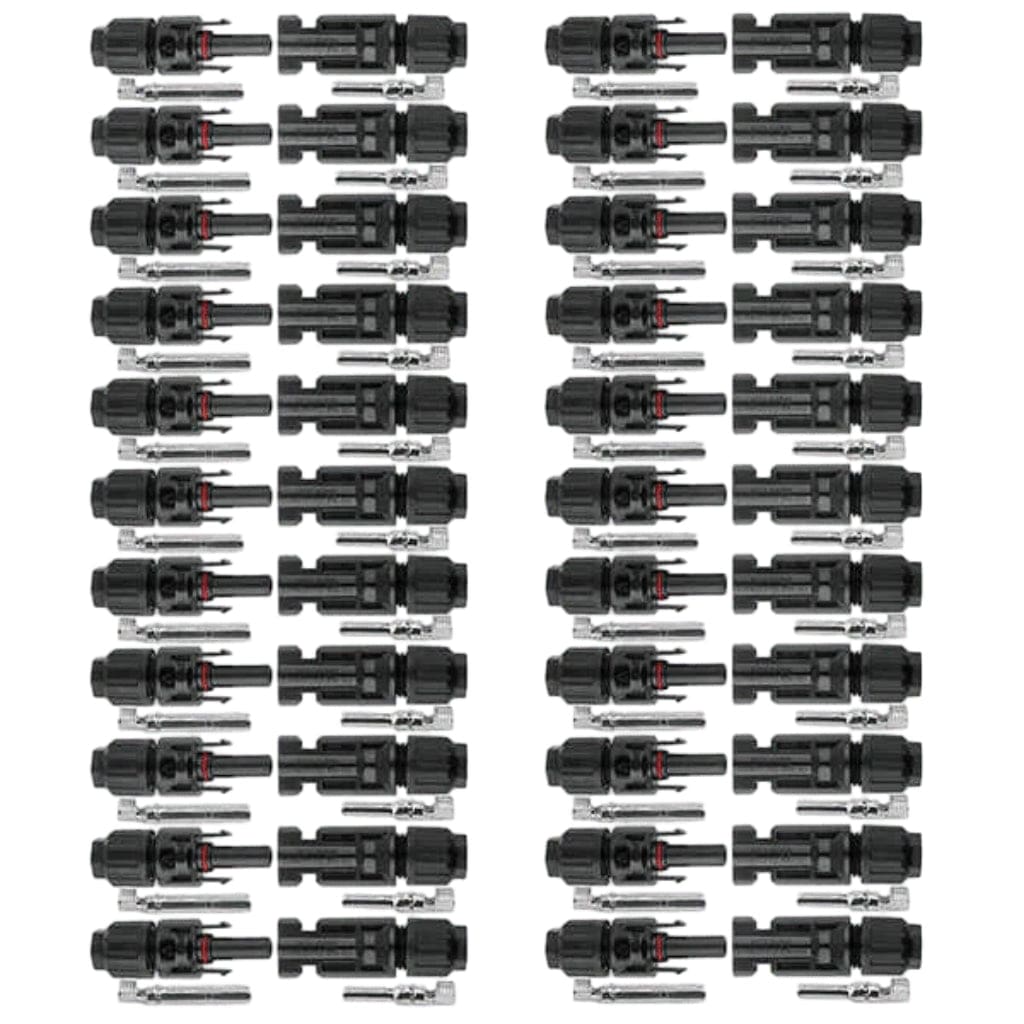 ISE019 BougeRV 44 PCS Solar Connector (Male/Female) with Spanners | IP67 Rated | MC4 Connectors