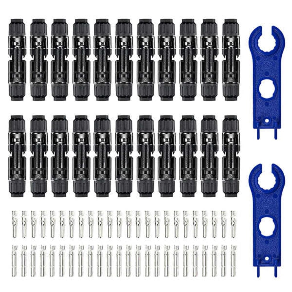 ISE019 BougeRV 44 PCS Solar Connector (Male/Female) with Spanners | IP67 Rated | MC4 Connectors