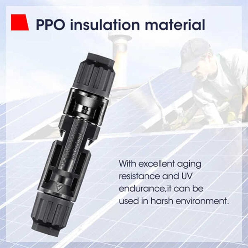 ISE019 BougeRV 44 PCS Solar Connector (Male/Female) with Spanners | IP67 Rated | MC4 Connectors