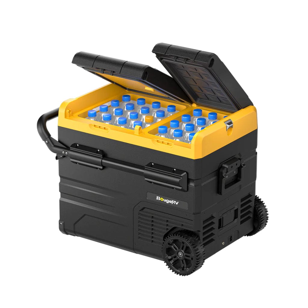 E0401-04512 BougeRV CRD45 48QT 12 Volt Dual Zone Car Refrigerator | Mobile App Control | Portable Refrigerator