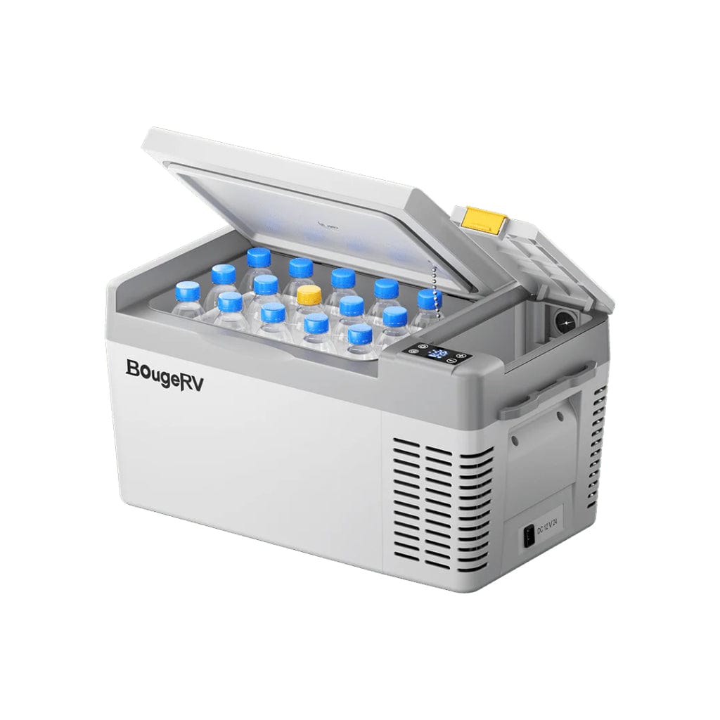 E0401-02003 BougeRV CRPRO20 21 Quart 12V Portable Car Fridge Freezer White | Fast Cooling | Camping Fridge