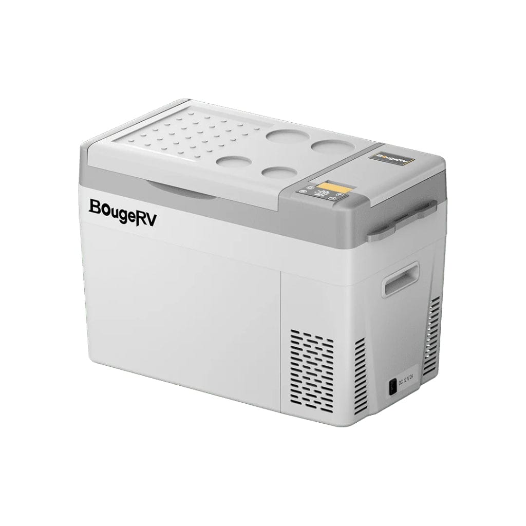 E0401-03005 BougeRV CRPRO30 30 Quart 12V Portable Car Fridge Freezer White | Fast Cooling | Camping Fridge