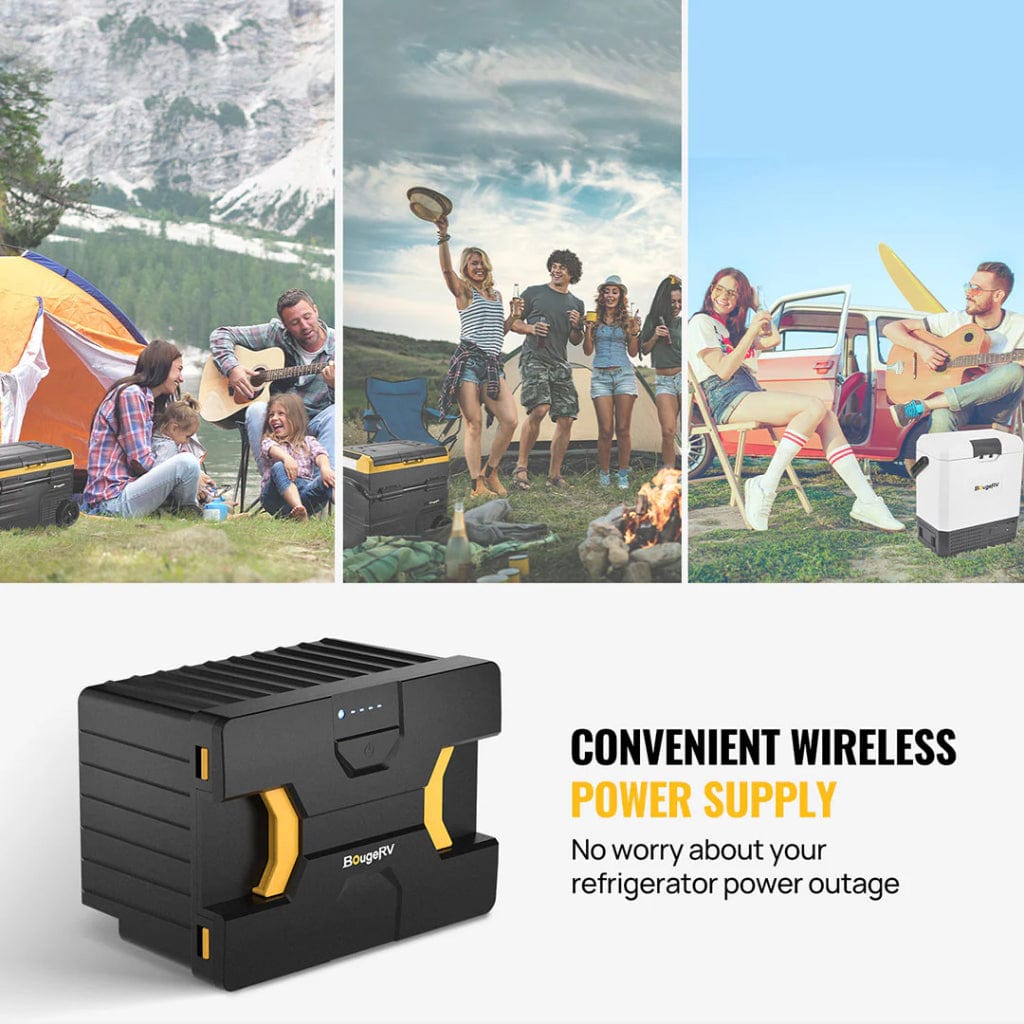 E0404-17306 BougeRV Detachable Battery of Dual-Zone Portable Fridge | 15.6Ah | Fast Charge | Solar Rechargeable