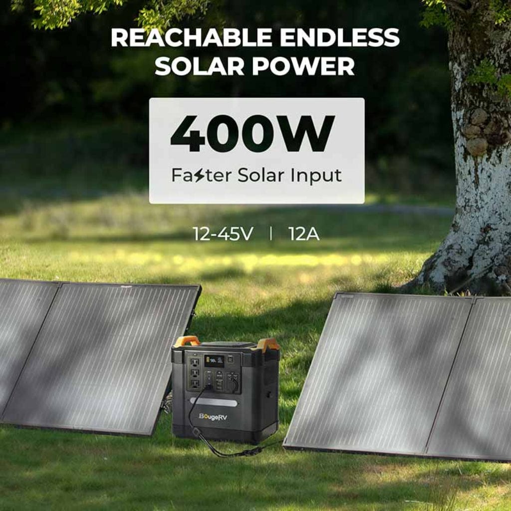 ISE164 BougeRV Fort 1500 1456Wh LiFePO4 Portable Power Station | 3,500+ Cycles | RoHS, CE, FCC, UN38.3, PSE Certified | Solar Generator