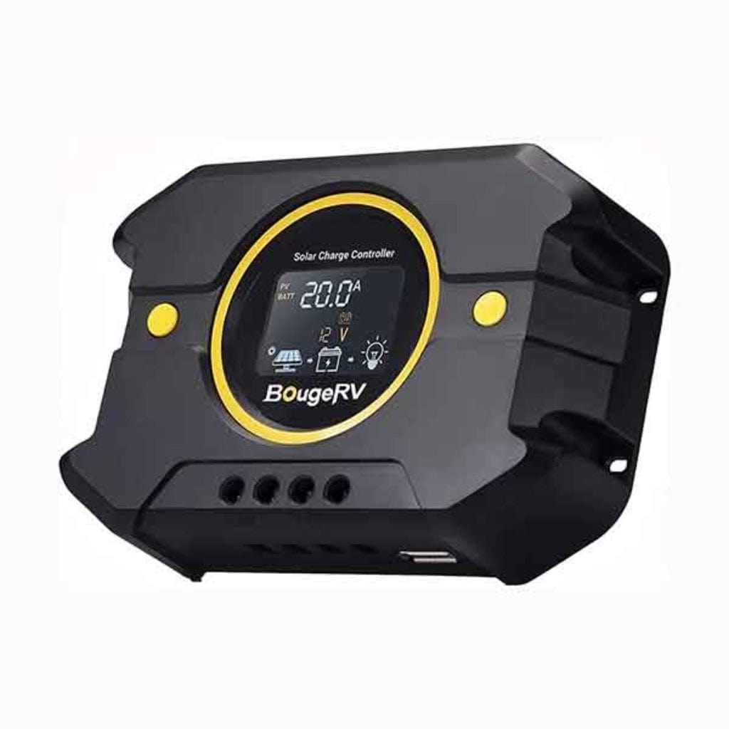 ISE135 BougeRV Li 30A/ Li 20A / Li 10A PWM Solar Charge Controller 12V 24V | IP32 Rated | LCD Display