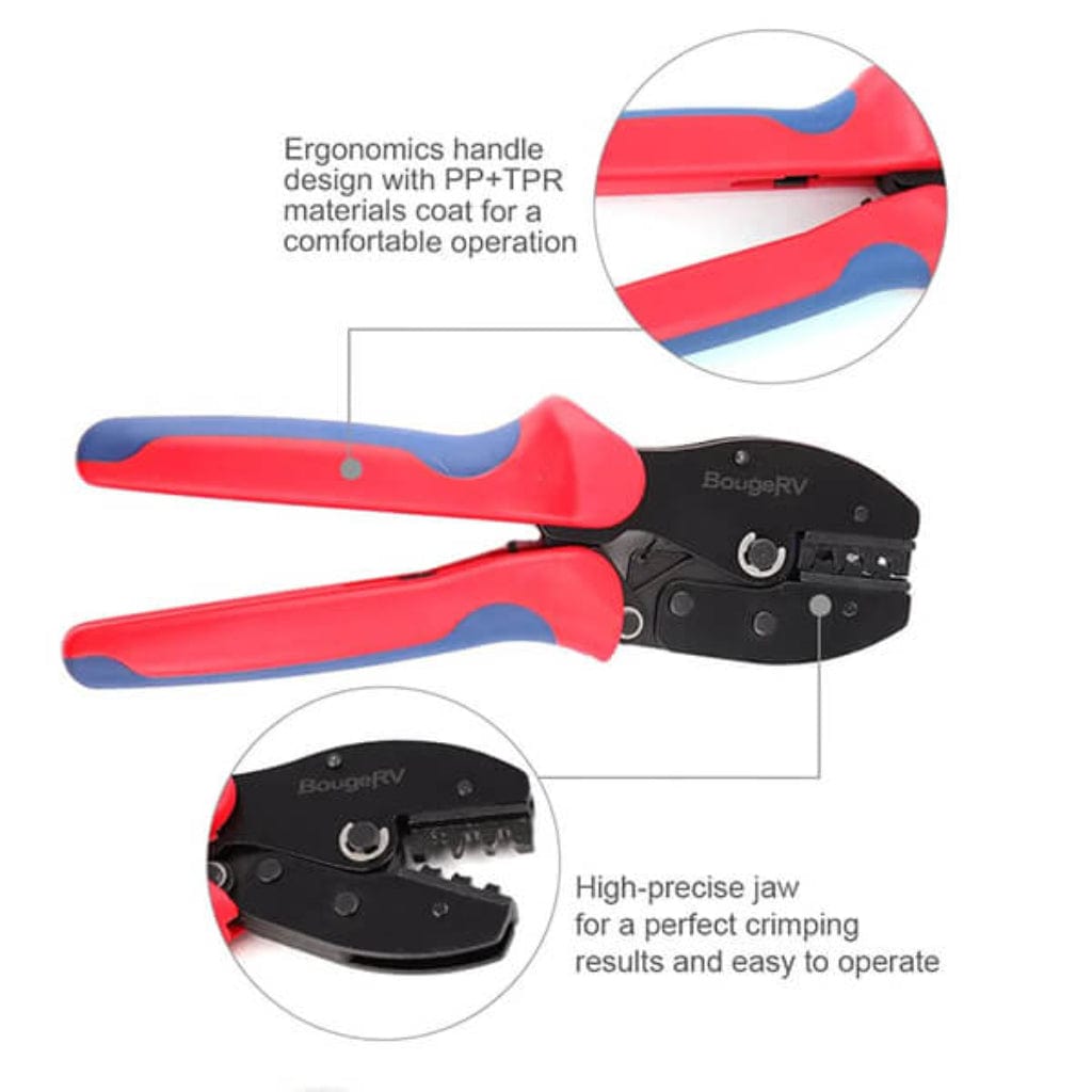 ISE017-B021 BougeRV Solar Crimper Tool Kit | MC4 Crimping Tool | Solar MC4 Connector