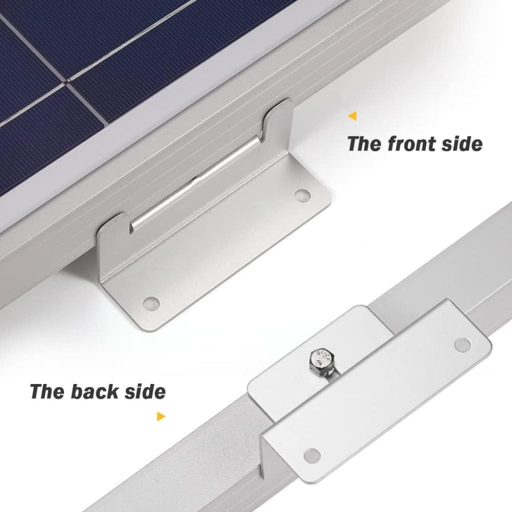 BougeRV Solar Panel Mounting Z Bracket Mount Kits (1 Set or 4 Sets) | Mounting Feet | Aluminum Alloy