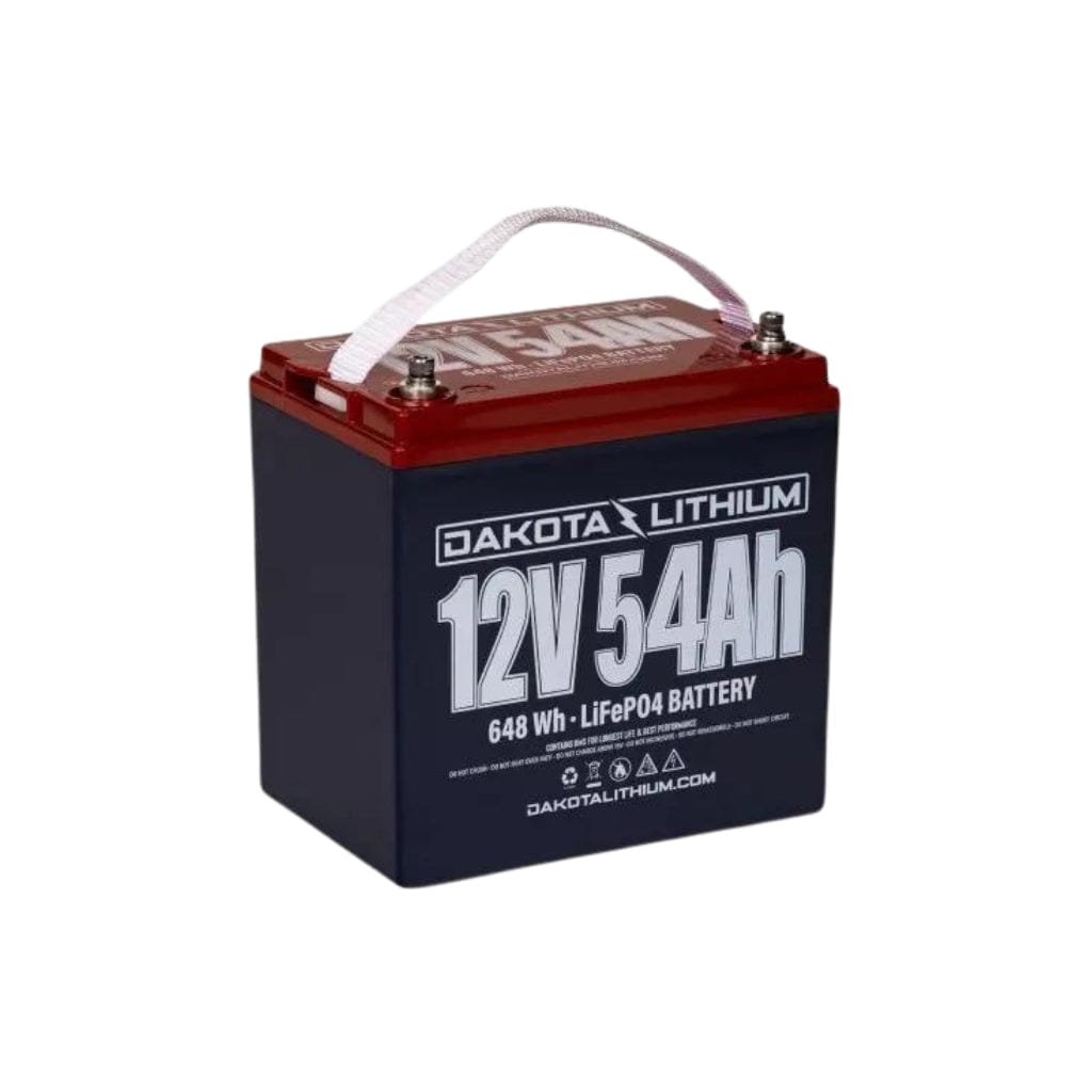 PID12V54AH Dakota Lithium 12V 54Ah LiFePO4 Battery | 3,000 Cycles | 648Wh | Deep Cycle Battery
