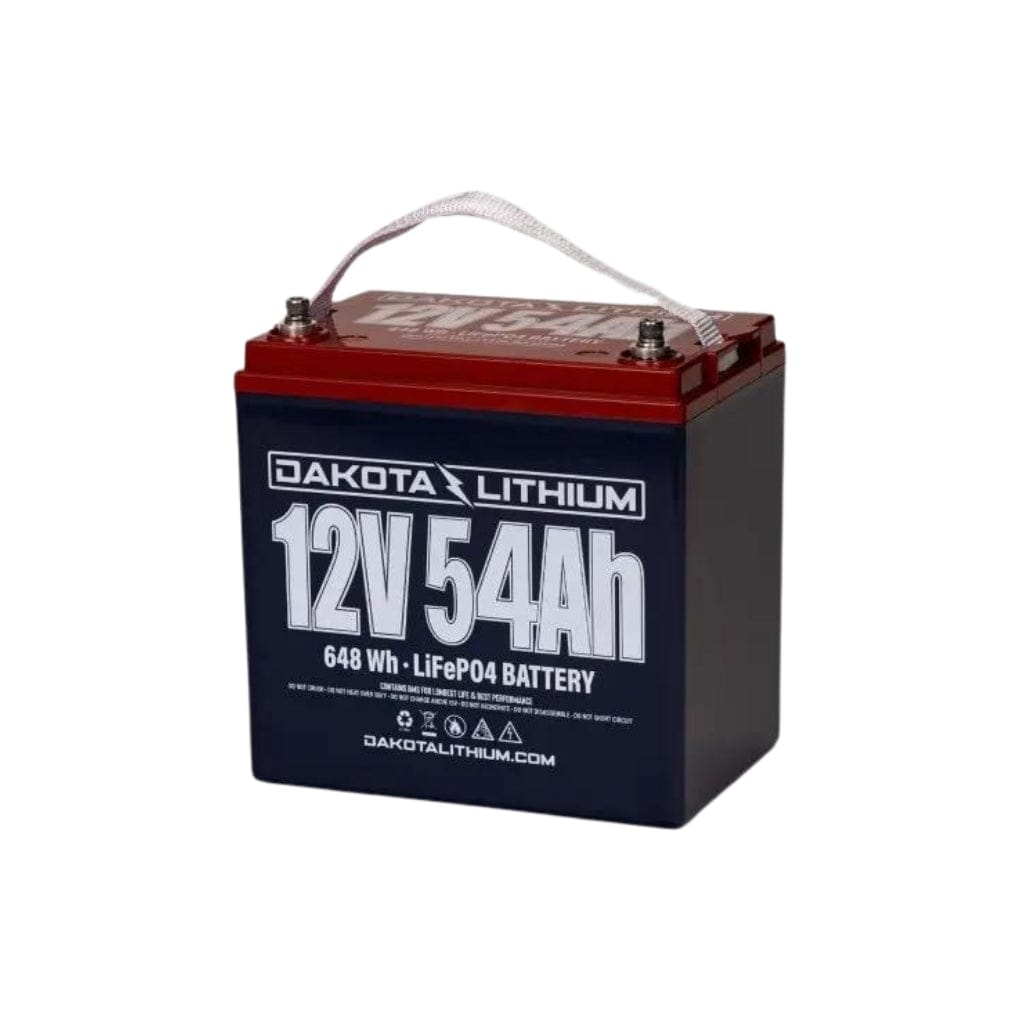 PID12V54AH Dakota Lithium 12V 54Ah LiFePO4 Battery | 3,000 Cycles | 648Wh | Deep Cycle Battery