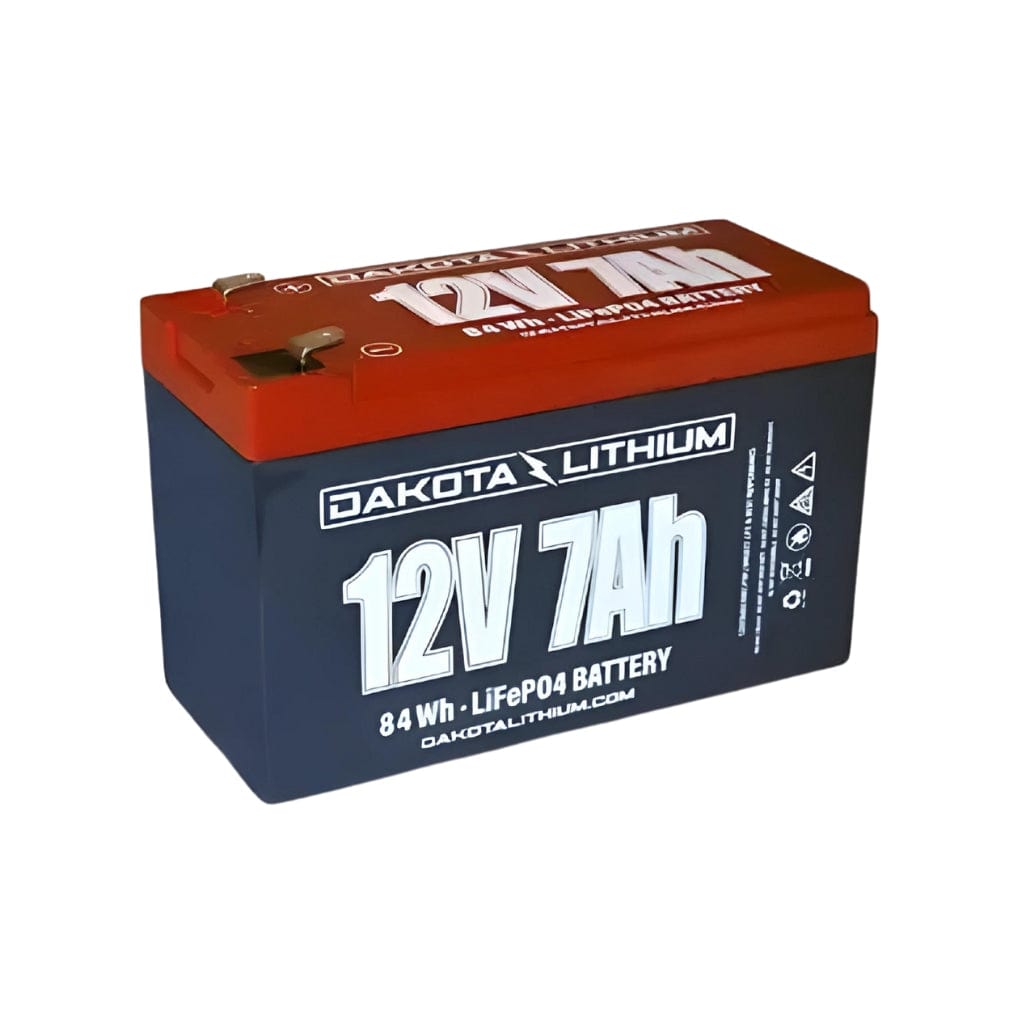 PID12V07AH Dakota Lithium 12V 7Ah LiFePO4 Battery | 2,000 Cycles | 84Wh | UL1642 Certified