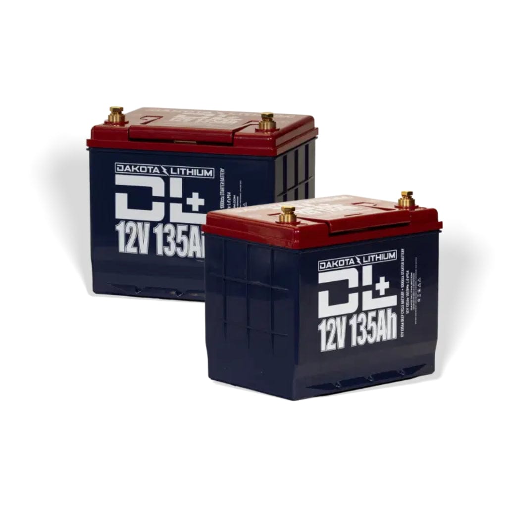 PID12V135AHPLUSX2TM Dakota Lithium 24V 135Ah LiFePO4 Trolling Motor Battery Set | 3240Wh | 5,000 Cycles | Dual Purpose Battery