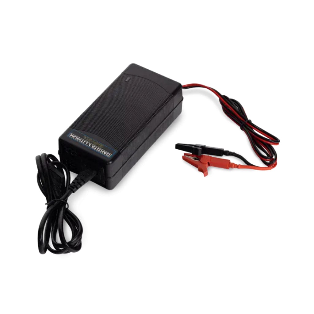 24V5ACHARGER Dakota Lithium 24V 5A LiFePO4 Battery Charger | Alligator Clips | Portable Charger