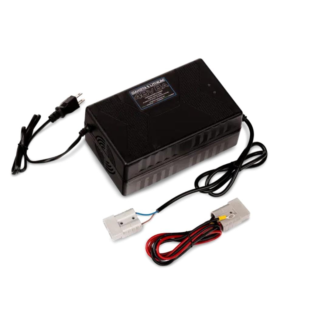 48V8ACHARGER Dakota Lithium 48V 8A LiFePO4 Battery Charger | Anderson Plug to Ring Terminal | Portable Charger