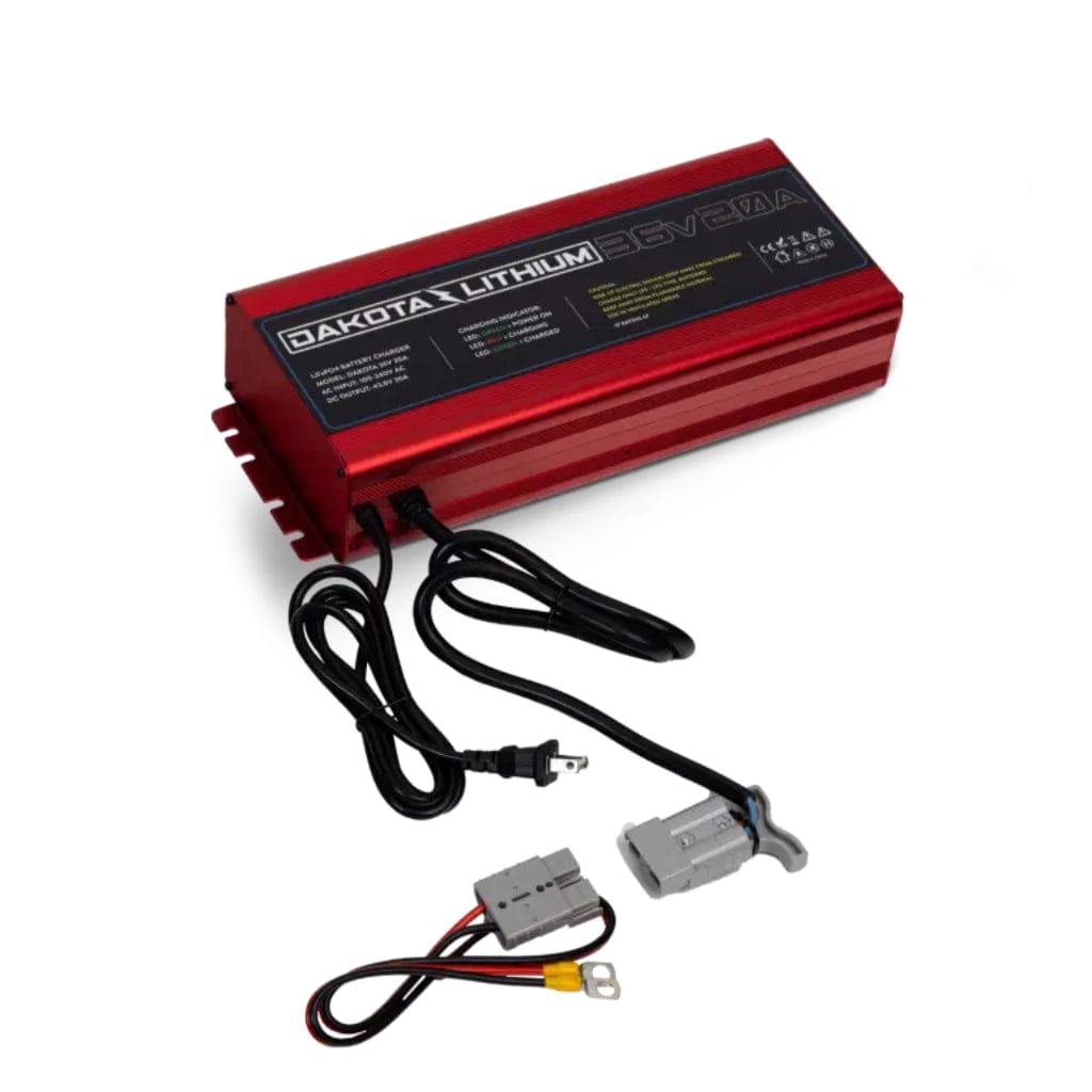 36V20ACHARGER Dakota Lithium Ultra Fast 36V 20A Waterproof LiFePO4 Battery Charger | IP67 Rated | Anderson Plug to Ring Terminal