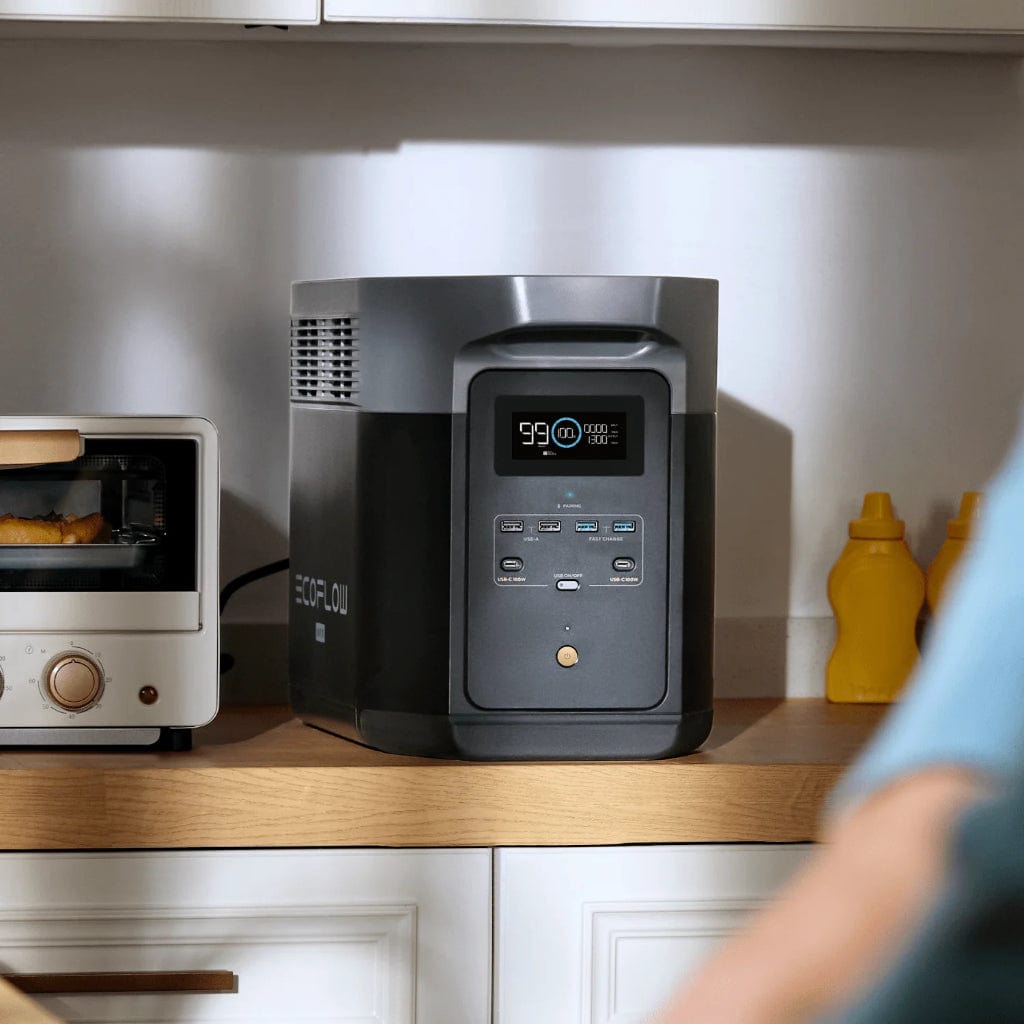 EFDELTA2Max-US EcoFlow DELTA 2 Max Portable Power Station | 2048Wh | 2400W | 3000 Cycles | Home Backup Power