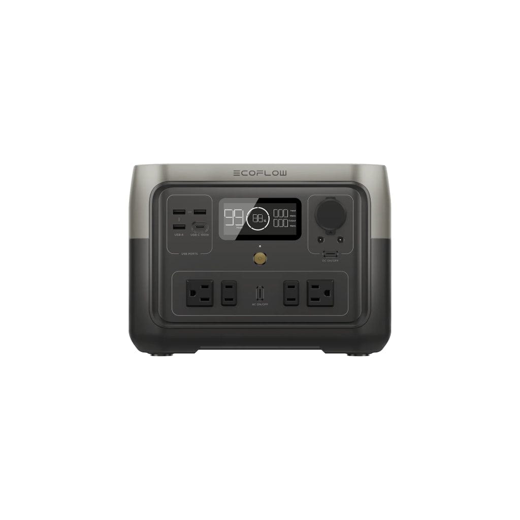 ZMR610-B-US EcoFlow RIVER 2 Max Portable Power Station | 512Wh | 500W | 3000 Cycles | LiFePO4