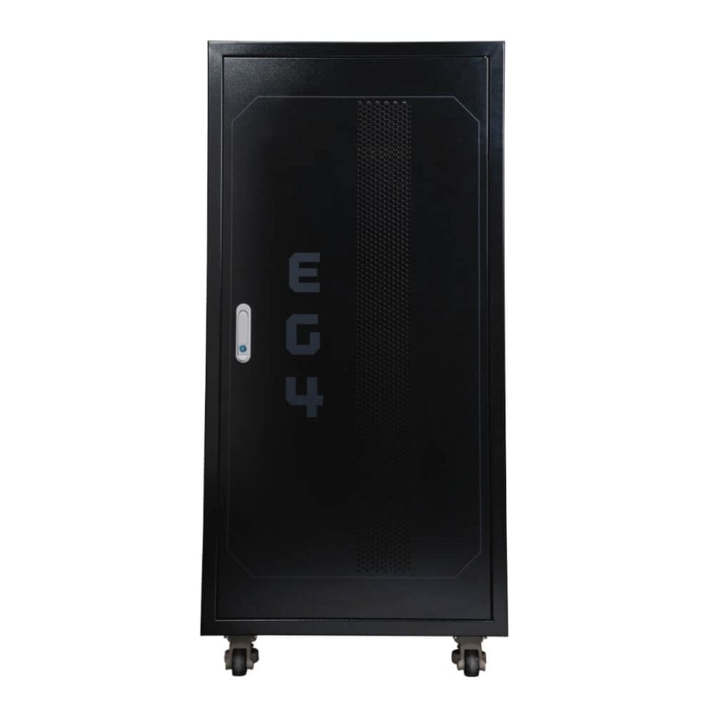 1511095 EG4 Enclosed 6-Slot Battery Rack | Pre-Assembled | Secure Storage