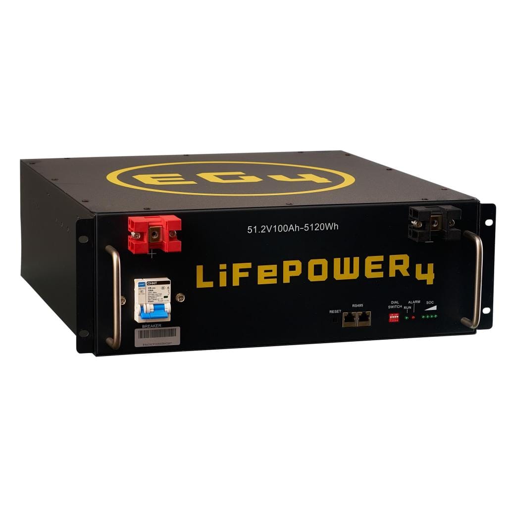 EG4 LifePower4 24V / 48V LiFePO4 Server Rack Battery | 200Ah / 100Ah | 5.12kWh