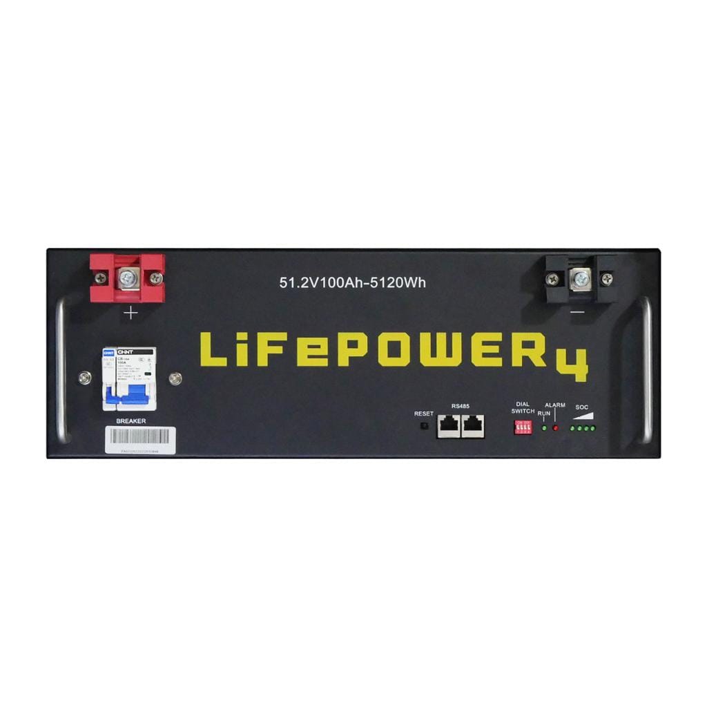 EG4 LifePower4 24V / 48V LiFePO4 Server Rack Battery | 200Ah / 100Ah | 5.12kWh