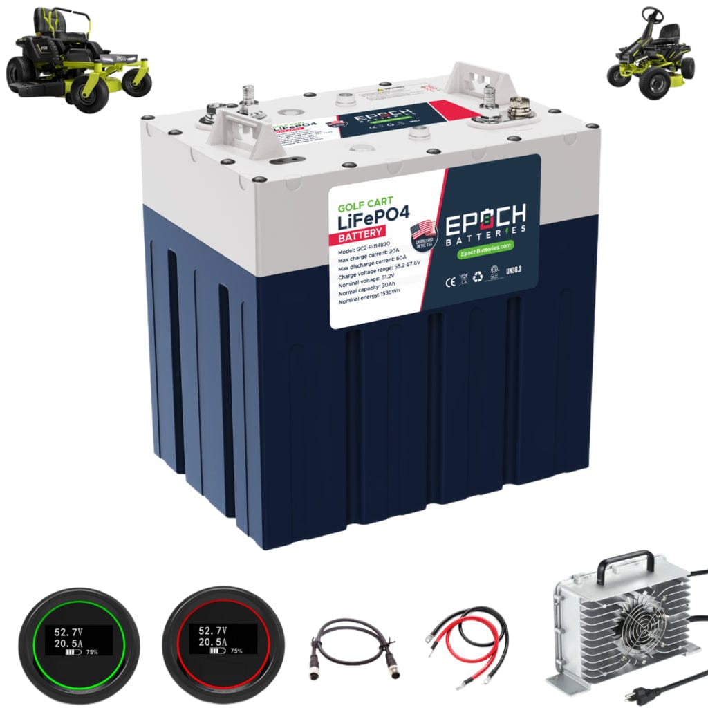 Ryobi-48V-30Ah-Kit Epoch 48V 30Ah Ryobi Electric Lawn Motor Lithium Battery Set | 4000 Cycle | IP67 Rating | BMS