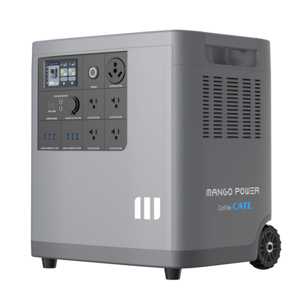 MPE01US1N001 Mango Power E LiFePO4 Portable Power Station | 3000W | 3533Wh | 6000 Cycles | Home Power Backup
