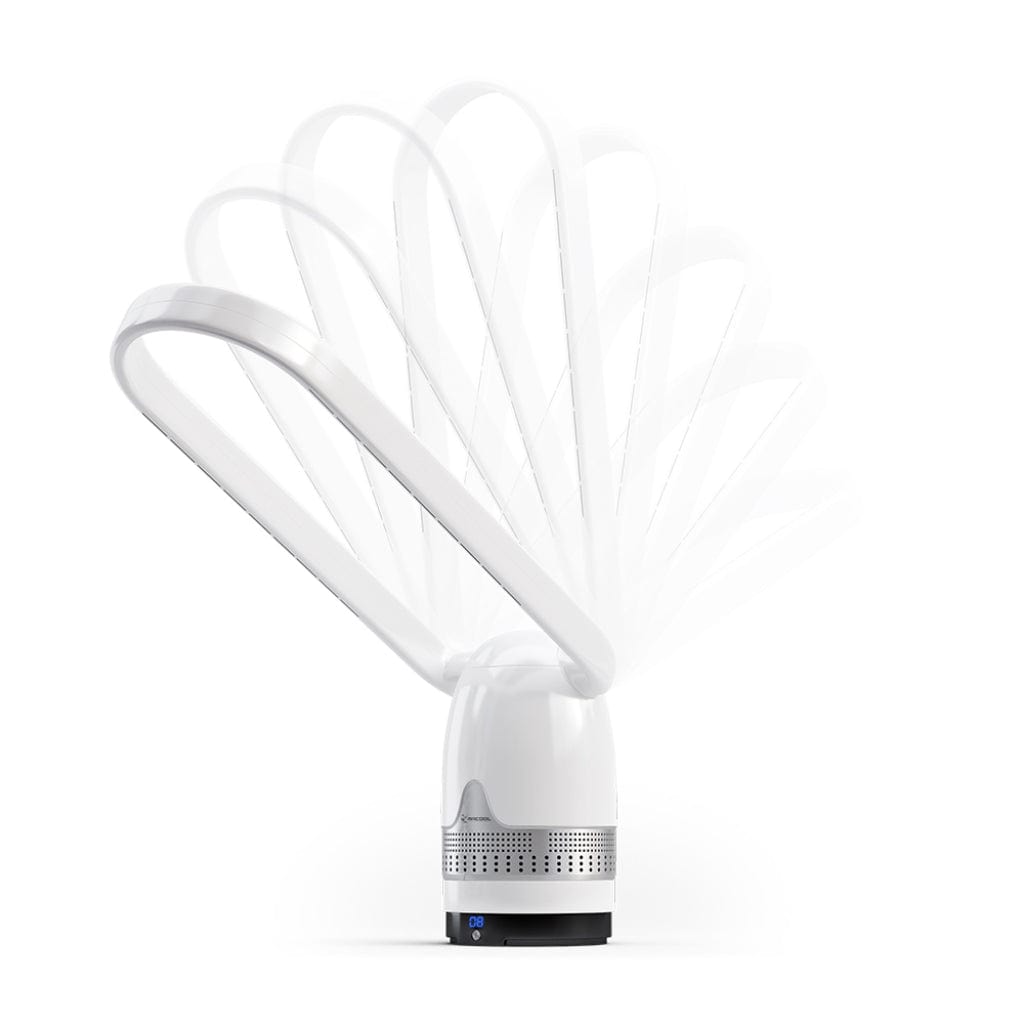 MRFAN38PLOAG MRCOOL MrBreeze Silver Oval Bladeless Fan and Air Purifier