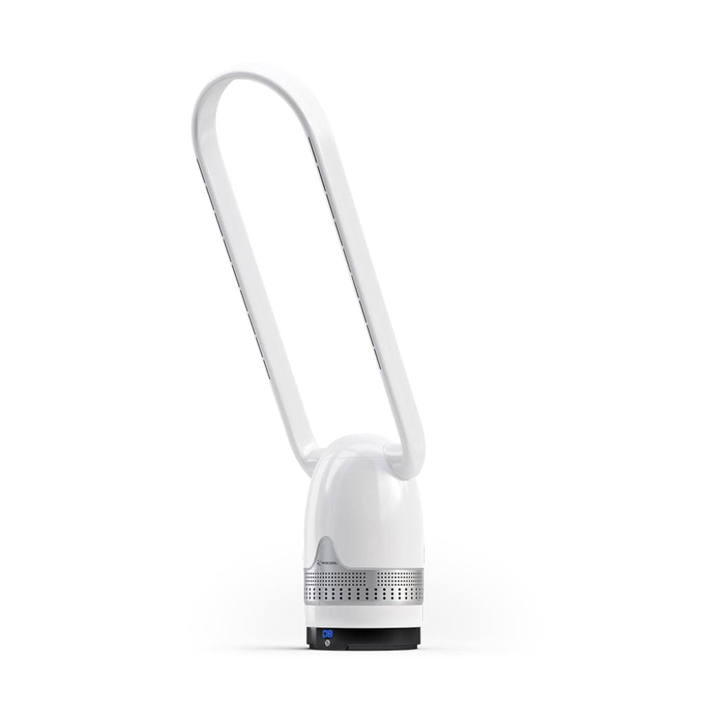 MRFAN38PLOAG MRCOOL MrBreeze Silver Oval Bladeless Fan and Air Purifier
