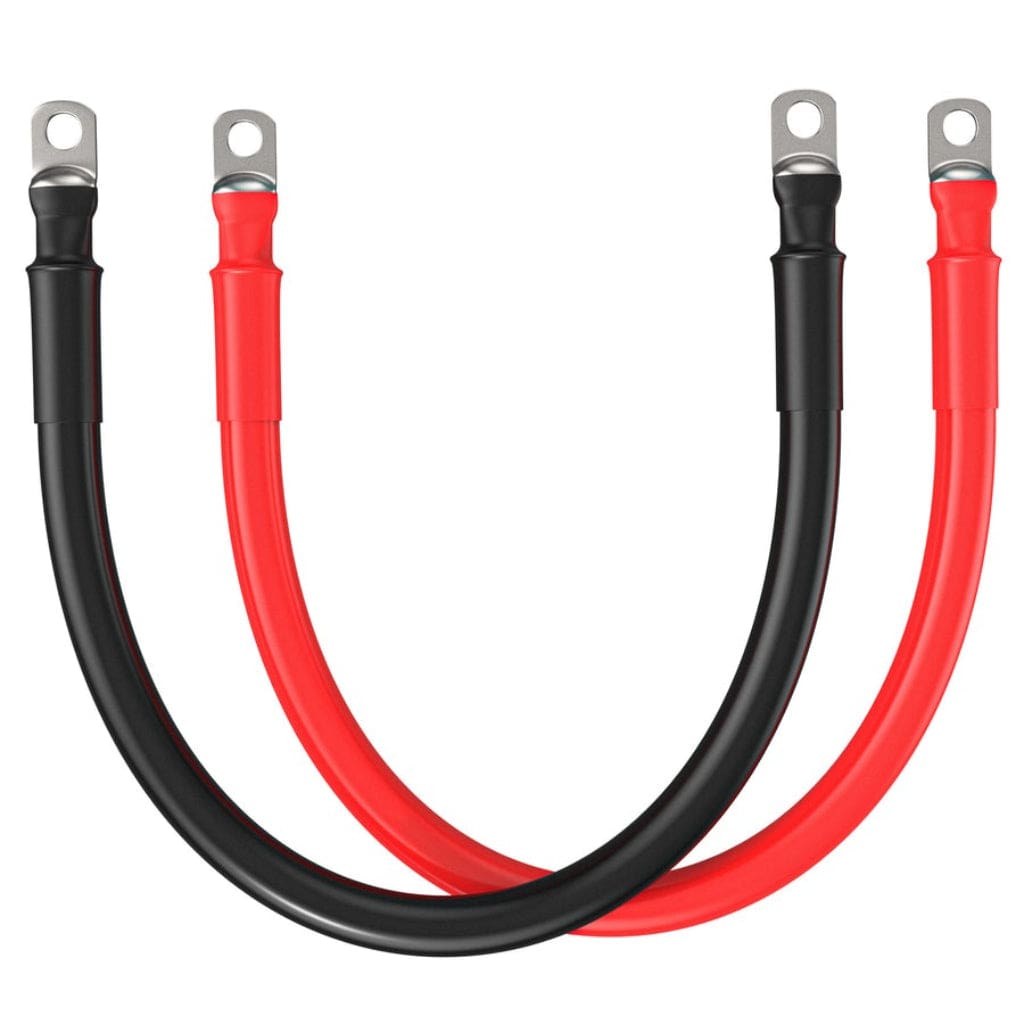 Rich Solar 2/0 AWG Inverter Battery Cable with 3/8 Lugs Both Ends | ROHS Compliant | UL Approved
