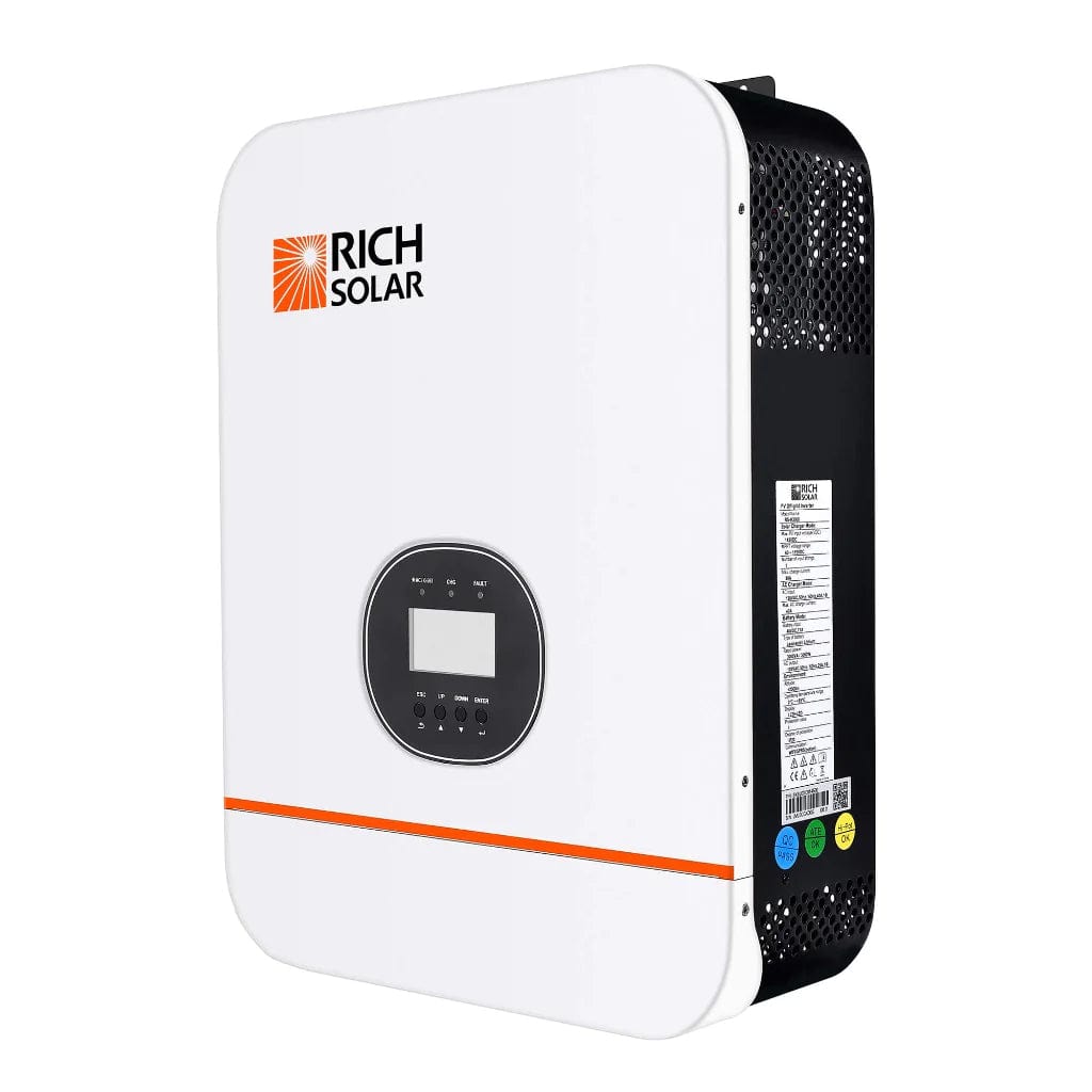 RS-H3048 Rich Solar 3000 Watt 48V Off-grid Hybrid Solar Inverter | Pure Sine Wave Inverter | LCD Screen | CE Certified