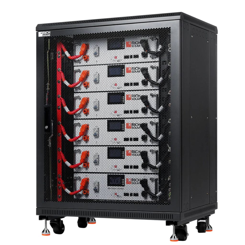RS-B48100SR Rich Solar Alpha 5 48V 4800Wh 100Ah LiFePO4 Server Rack Battery | IP65 Rated | 7000 Cycles | Lightweight | Solar Battery