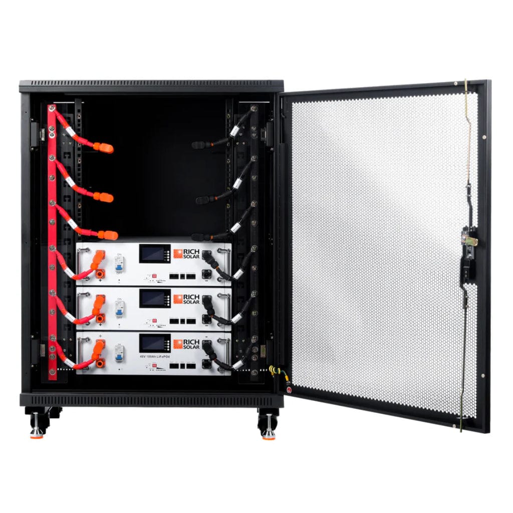 RS-B48100SR Rich Solar Alpha 5 48V 4800Wh 100Ah LiFePO4 Server Rack Battery | IP65 Rated | 7000 Cycles | Lightweight | Solar Battery